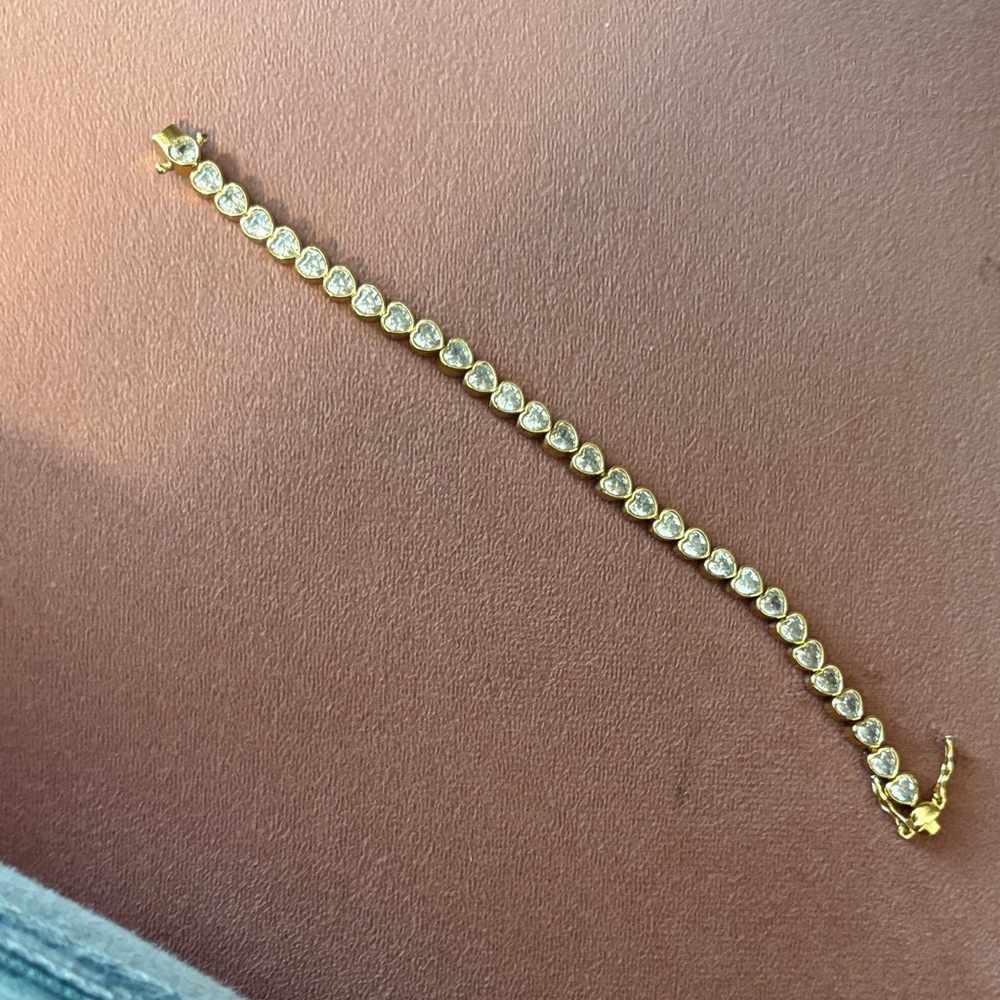 Bracha pure heart tennis bracelet.